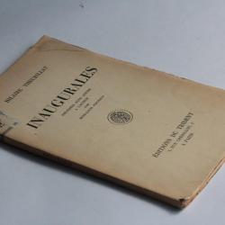 Hilaire Theurillat Inaugurales 1938