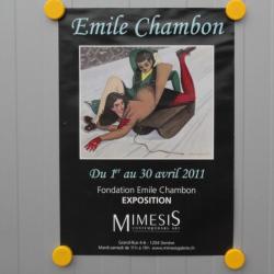Affiche exposition Émile CHAMBON Mimesis Genève 2011