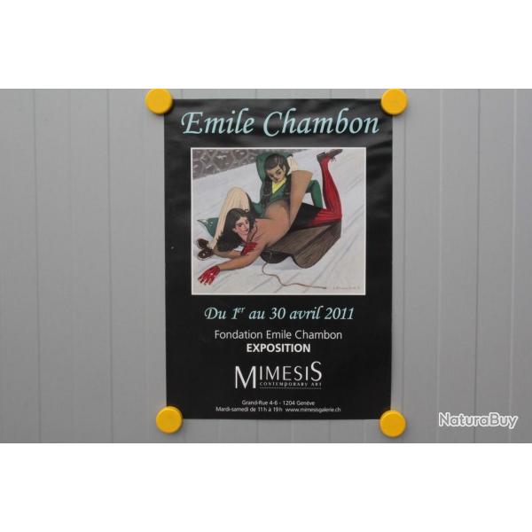Affiche exposition mile CHAMBON Mimesis Genve 2011