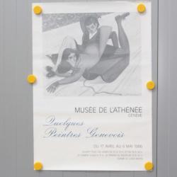 Affiche exposition Émile CHAMBON Musée de l'Athénée Genève 1986