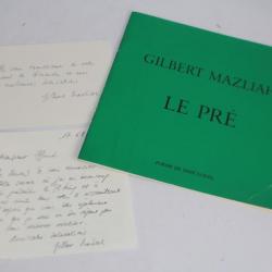 Catalogue d'exposition dédicacé Gilbert Mazliah Le pré 1983