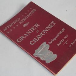 Catalogue Appareils Sanitaires Granier et Chavonnet Paris 1913