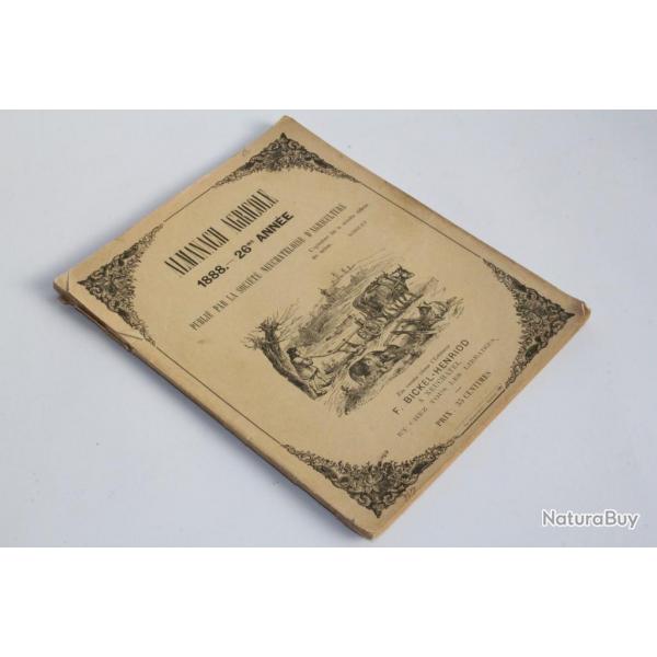 Almanach Agricole 1888 Socit Neuchteloise d'agriculture Suisse