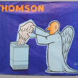 Affiche publicitaire THOMSON Machine à laver Chaval