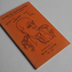 Catalogue d'exposition Hommage à Max Jacob Musée de Montmartre