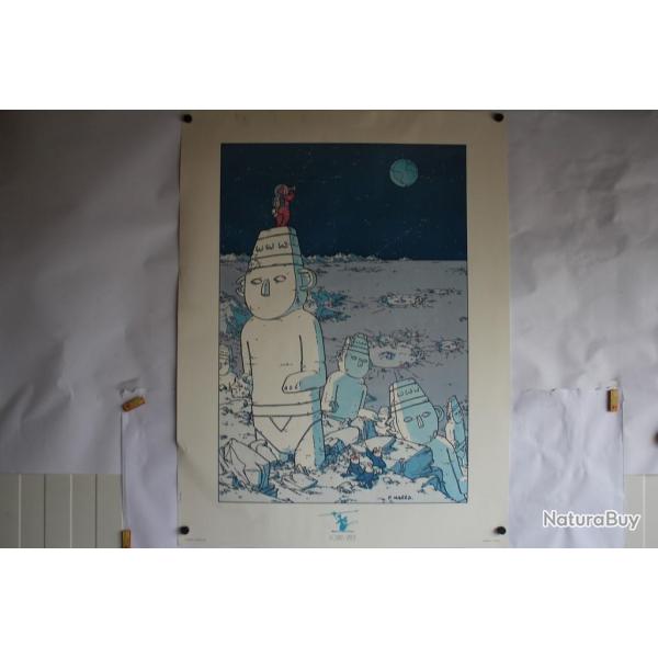 Affiche Tintin Patrice NARES Hommage  Herg
