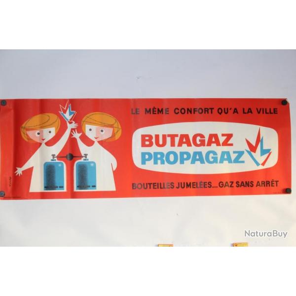 Affiche publicitaire lithographie Butagaz Propagaz