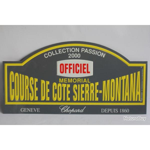 Plaque mmorial Course de cte Sierre-Montana 2000 Chopard