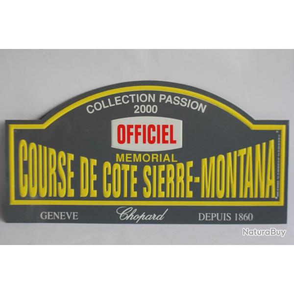 Plaque mmorial Course de cte Sierre-Montana 2000 montres Chopard