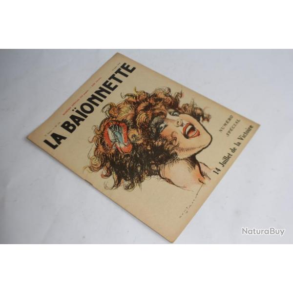 Revue satirique La Baonnette N210 Numro spcial 14 juillet 1919