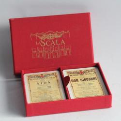 Double jeu de cartes Teatro alla Scala Modiano Trieste Milan Italie