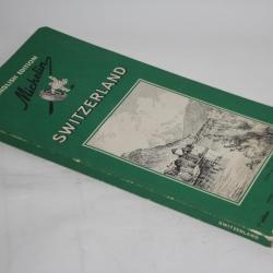 Green Guide MICHELIN Switzerland English edition Suisse 1958