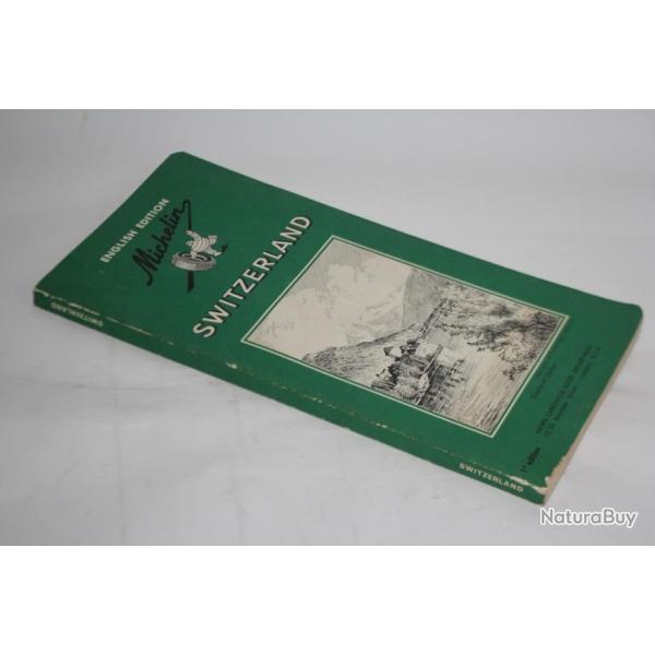 Green Guide MICHELIN Switzerland English edition Suisse 1958
