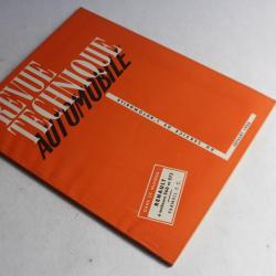 Revue Technique Automobile 1954 N°99 Renault à moteurs 568 et 572