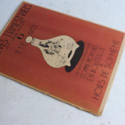 Relevés trimestriels n°6 Jean BRULLER Été 1933