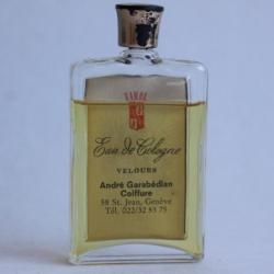 Flacon d'eau de cologne Velours de André Garabédian Coiffure