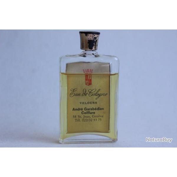 Flacon d'eau de cologne Velours de Andr Garabdian Coiffure vintage