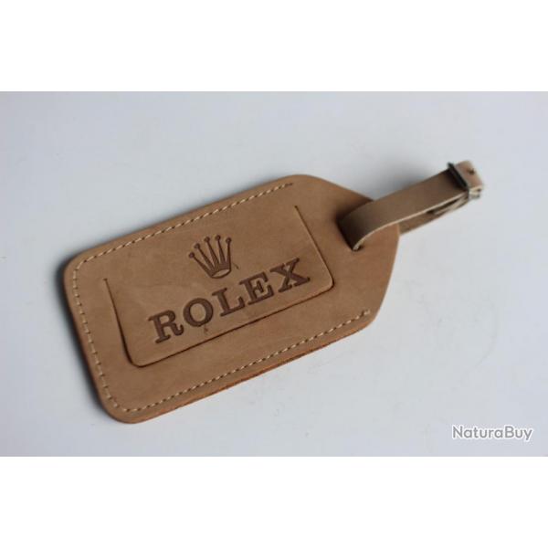 ROLEX grande tiquette pour bagage cuir