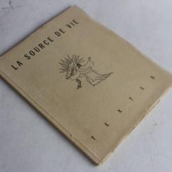 Autographes acteurs La source de vie spectacle 1936 Genève