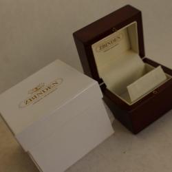 Écrin pour Bijoux ZBINDEN bois laqué boucles d'oreilles boutons de manchettes