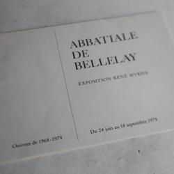 Liste prix Exposition René MYRHA Abbatiale de Bellelay 1978