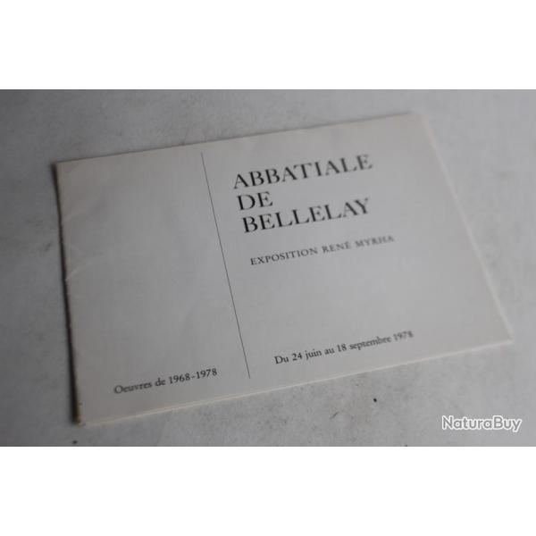 Liste prix Exposition Ren MYRHA Abbatiale de Bellelay 1978