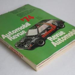 Revue Automobile Numéro catalogue 1974