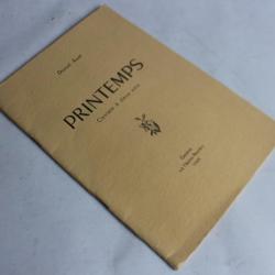 Daniel Anet envoi dédicace Printemps Cantate à deux voix 1949