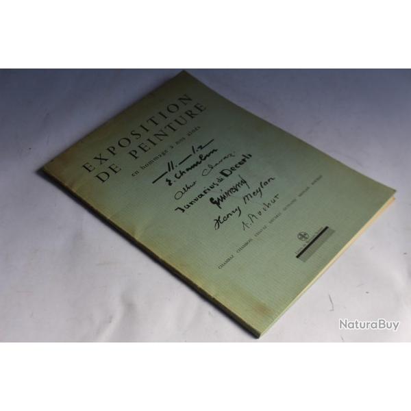 Catalogue d'exposition peinture Chambaz Chambon Meylan + liste prix