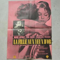 Affiche film "La fille aux yeux d'or" 1961