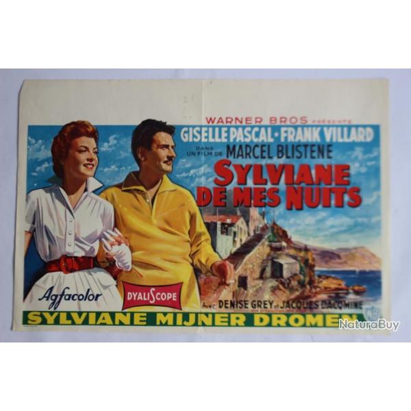 Affiche film "Sylviane de mes nuits" 1957
