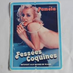Affiche film érotique "Fessées Coquines" 1970