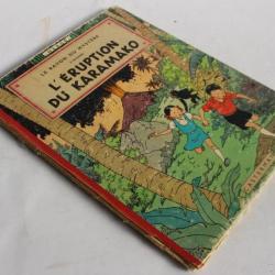 BD Le rayon du mystère L'éruption du Karamako Hergé 1956