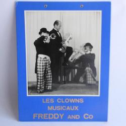 Affiche cirque Les Clowns musicaux Freddy and Co