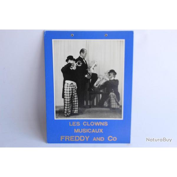 Affiche cirque Les Clowns musicaux Freddy and Co