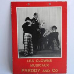 Affiche cirque Les Clowns musicaux Freddy and Co