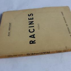 Jean HERCOURT envoi dédicace Racines Poèmes 1940