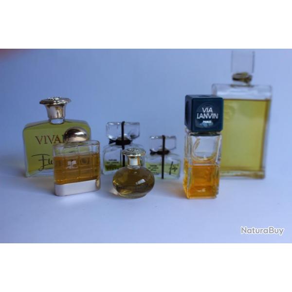 7 Anciens flacons  parfum pour collection