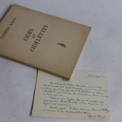 Thérèse Baud Odes et Odelettes + dédicace 1967