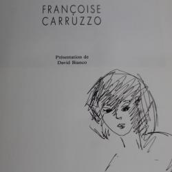 Françoise CARRUZZO Biographie dédicacée dessin 1991