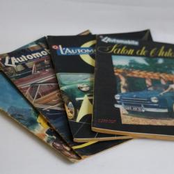 Revues L' Automobile 1951/1953 numéro spécial