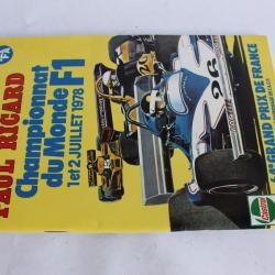 Programme 64e Grand Prix de France circuit Paul Ricard 1978 automobile