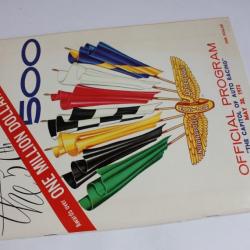 Programme officiel INDIANAPOLIS 500 1973
