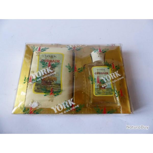 Flacon d'eau de cologne + savon York Corsair