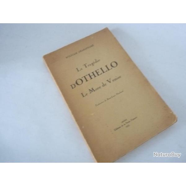 Livre " La Tragdie d'Othello, le More de Venise " William SHAKESPEARE
