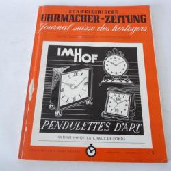Journal Suisse des Horlogers Schweizerische Uhrmacher Zeitung N°1 1953
