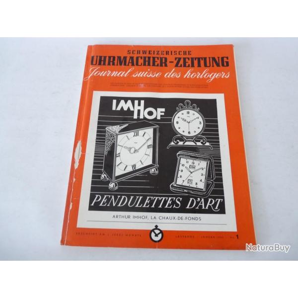 Journal Suisse des Horlogers Schweizerische Uhrmacher Zeitung N1 1953