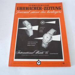 Journal Suisse des Horlogers Schweizerische Uhrmacher Zeitung N°10 1953