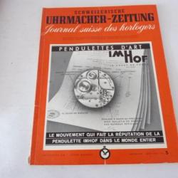 Journal Suisse des Horlogers Schweizerische Uhrmacher Zeitung N°5 1954