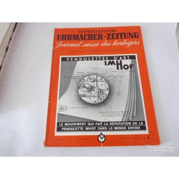 Journal Suisse des Horlogers Schweizerische Uhrmacher Zeitung  N5 1954